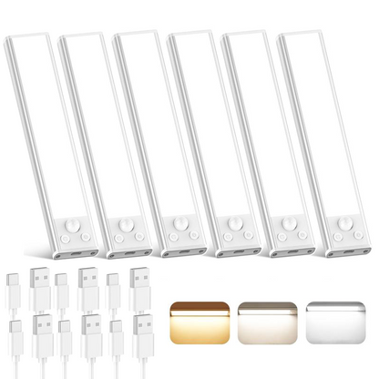 DARKFAIRY Under Cabinet Lights,76LED Motion Sensor Night Light Indoor