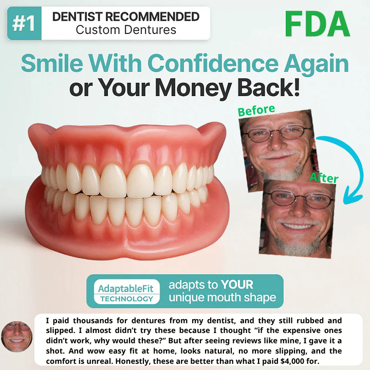 🌎Ends Today: 79% OFF! Medical Full Denture with Strong Suction