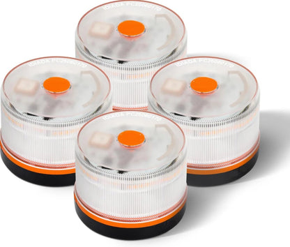 DarkFairy Luz de Emergencia V16 Aprobada por la DGT con Geolocalización 3.0 – Señalización de Ubicación para Automóviles, Plan de Datos Incluido – Base Magnética IP54 – Cumple con la Normativa 2026.